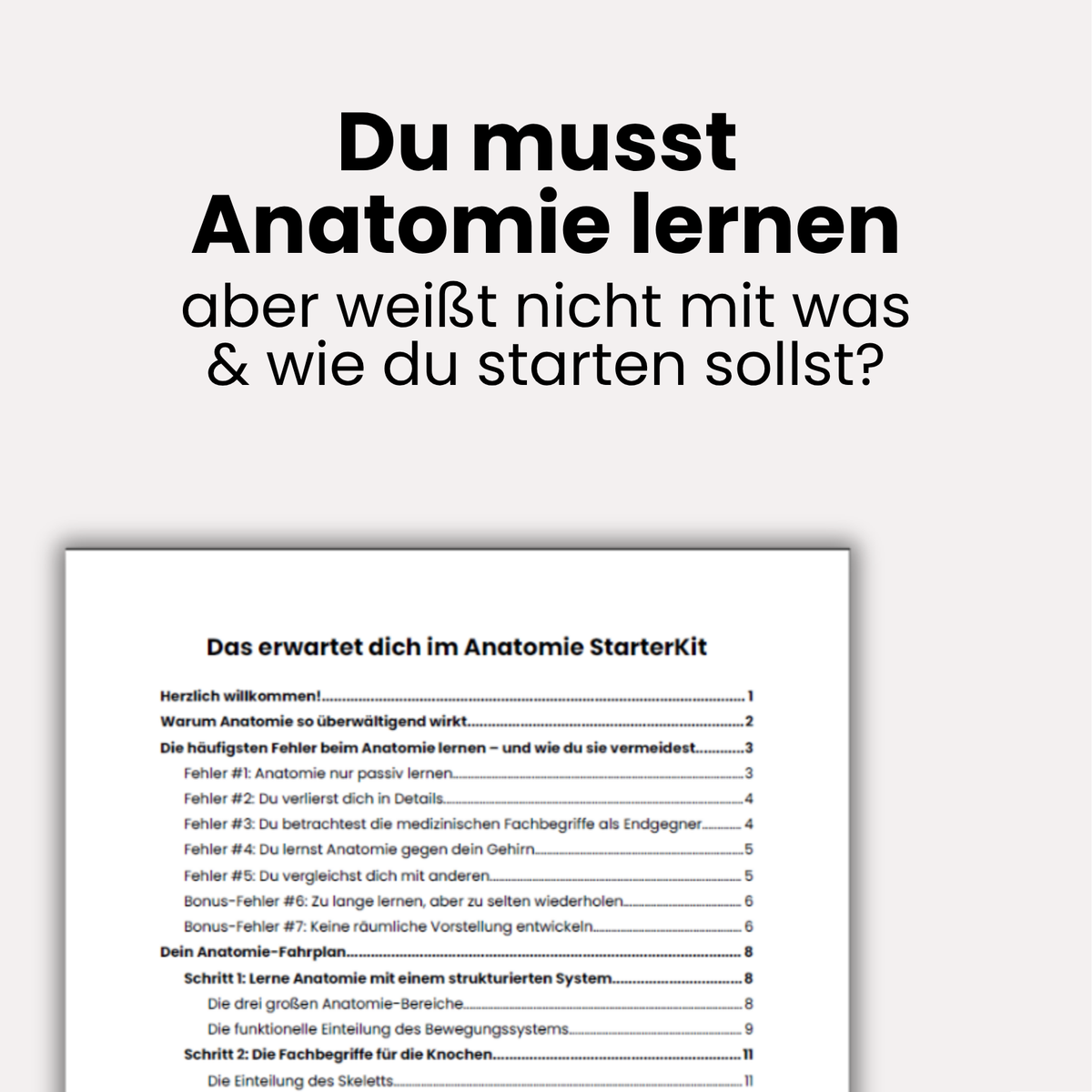 E-Book: Anatomie StarterKit