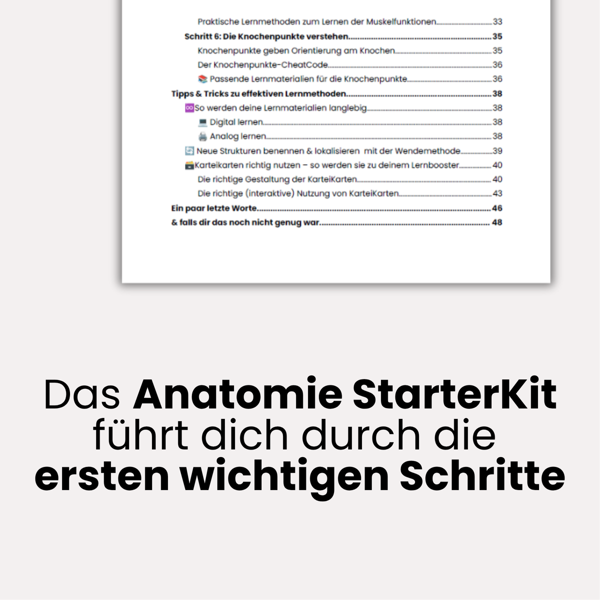 E-Book: Anatomie StarterKit